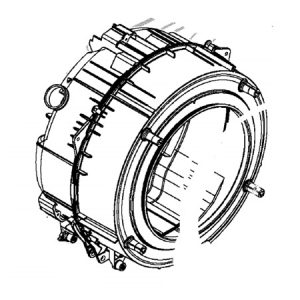 3484160316 Бак в сборе с барабаном к стиральным машинам AEG, Electrolux, Zanussi, Ikea