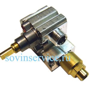 3577325016 Кран газовый d.028 к варочным поверхностям Electrolux, AEG, Zanussi, Ikea